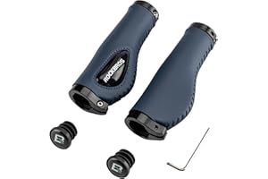 ROCKBROS Poignées de Guidon Vélo, Poignées Vélo VTT Universelles Diamétre 2.22cm, Poignées VTT Antidérapantes Anti-Choc Ergonomique Confortable Unisexes pour VTT Vélo de Route Scooter