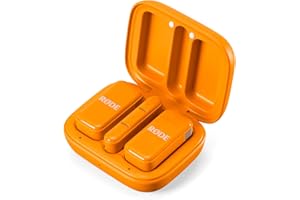 RØDE Wireless Micro - Compact Wireless Microphone, Two Mics with Charge Case for Smartphone Content Creation - USB-C, Orange