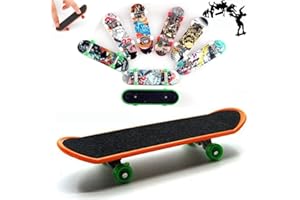 QINIFIFY Finger Skateboard, Pack de 5 Mini Fingerboard de Juguete Deck Truck Finger Board Skate Park Boy Kids Regalo de niños (Patrón Aleatorio)