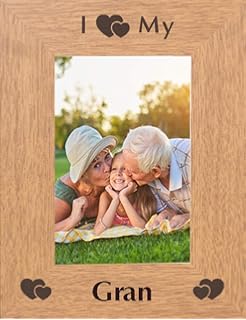 I Heart My Gran Love 6x4 Picture Photo Frame Photoframe Gifts For Birthday From Grandson Granddaughter Keepsake