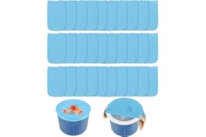 Laufunjoy Piscine Filtre Skimmer, 30 Chaussettes de Skimmer de Piscine Filet D'écumoire, Filtre Chaussette Skimmer Piscine pour Panier Piscine, Pool Skimmer Socks pour Piscines, Bleu