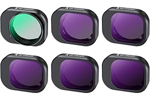 K&F Concept Mini 4 Pro Filtro Kit, Filtro Polarizador Circular CPL, ND8, ND16, ND32, ND64, ND128 Compatible con dji Mini 4 Pro con 28 Capas Nano Revestimiento