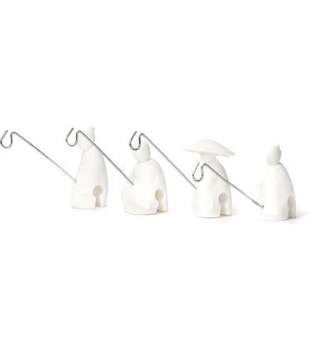Porta bustine da tè, 5 pezzi, in silicone, a forma di scoiattolo