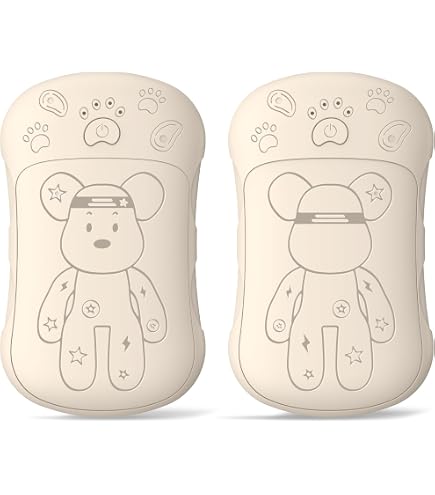 Lot De 2 Chauffe-mains Rechargeables 6400mAh - Affichage LED, 3 Niveaux De Chaleur (45°C à 55°C), Ultra Fins