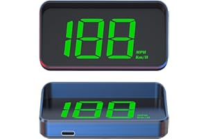 WIYETY Tachimetro digitale HUD Speedomer: GPS Beidou, interfaccia USB plug and play, proiettore tachimetro per parabrezza, adatto per tutti i veicoli