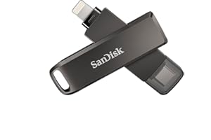SanDisk iXpand Flash Drive Luxe 128GB 2-in-1 Lightning & USB Type-C connectors for your iPhone and iPad