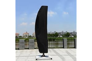 GRUENERDE wasserdichte Schutzhülle für Ampelschirm Robuste UV-Anti Wetterfeste Sonnenschirm Schutzhülle Reißfest 210D Polyster bis Ø 4m