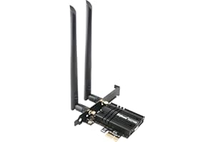 ‎ZIYITUOD Ziyituod WLAN Karte, Intel AX210 Bluetooth5.3, Bis zu 5400Mbit/s Tri-Bands(6G/5G/2.4G) WLAN PCIe WiFi 6 Karte für Windows 11/10(64bit)