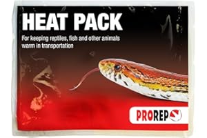 ProRep Reptile Heat Pack – 18 Hour Single-Use Warmer for Reptiles, Amphibians & Fish | 58°C Long-Lasting Heat Source for Pet Transport & Temporary Relocation