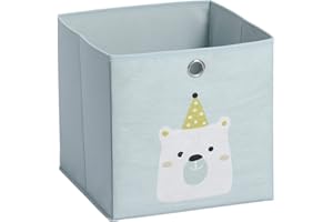 Zeller 14424 Aufbewahrungsbox "Icebear", Vlies, mint, ca. 28 x 28 x 28 cm