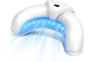 FUNMO Dispositivo de Láser de Hongos Uñas Regulable, dispositivo para limpiar y cuidar las uñas, para varias uñas de manos y dedos de los pies, para uñas dañadas y decoloradas, con pantalla digital y funció