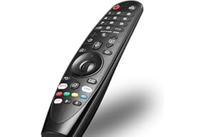 ZYK Replacement for LG Magic Remote MR19BA/MR20GA with Pointer and Voice Function Universal Remote Control Compatible with Many LG Smart TV Models - Netflix/Prime Video Hotkeys & Alexa/Google Assistant