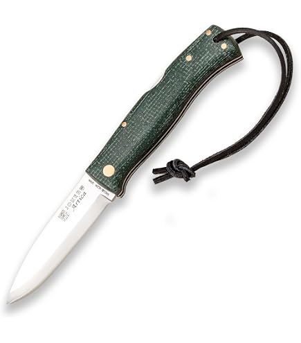 Joker Jagdmesser Trapero S – 10 Cm Klinge Aus Sandvik 14C28N Stahl, Birkenholz-Griff, Mit Lederscheide & Feuerstahl