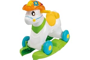 Chicco Baby Rodeo, Gioco Cavalcabile, Dondolo Bambini, 3 Pulsanti Interattivi, Confezione in Plastica Riciclata, 1-3 Anni, Made in Italy