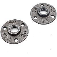 Bohrungen Heizung Gewindeflansch Rohrflansch Flansch Temperguss Set 2x 1/2 ''