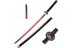 Skyward Blade Wooden Cosplay Anime Sword, Tanjirou Samurai Sword, Anime Fans, The Special Knife of the Demon Slayer Black Samurai Sword
