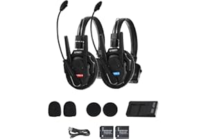 SYNCO XTALK XPro2 Wireless Intercom Headset System 2.4GHz 350 Meters Dual-Ear Team Communication Headset for Live Show Stage Performance Movie Shoot