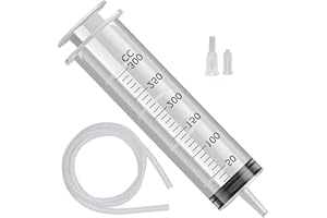 HENTEK 300ml Spritzen Set Hobbyspritze mit stumpfer Nadel Verschiedene Größen für Hobby und Heimwerk