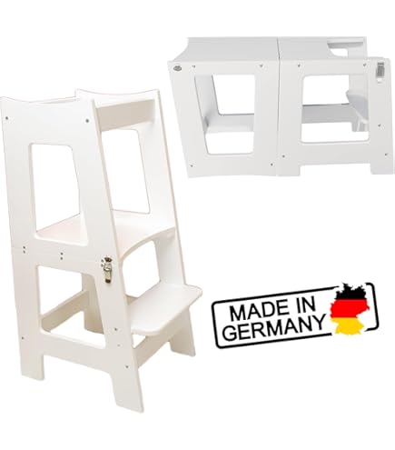 Tabouret d'apprentissage Montessori en bois Stand Tower Tabouret de cuisine pour
