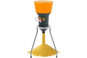 LALALENY Elektrische Getreidemühle Mühle Kornmühle Getreidemühle Futtermühle mit 5 Schleifsiebe für Getreide Mais Getreide Weizen Futtermittel Mühle Mehl Mühle (Typ B, 1300W 50L)