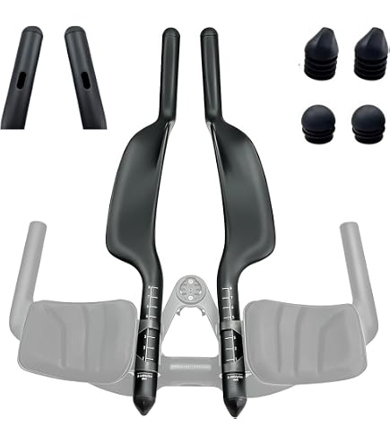 rennrad zeitfahrlenker Rennrad-Triathlon-Zeitfahrlenker – 3K Vollcarbon Matt/glänzend, 35° TT-Restbar For Aero-Verlängerung(1 Set TT Bars Gloos) Sport & Freizeit Farbe:STONE BLUE POW Gravel bike SOOT 70 4XL