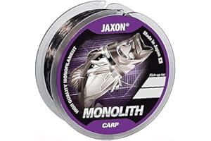 JAXON MONOLITH CARP Bobine monofil de pêche carpe 300 m/600 m, Ø 0,25-0,35mm