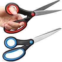 Mxeiwzx Ciseaux Gauchers Pour Adultes, Revêtement En Titane De 20,3 Cm Avec Lame En Acier Inoxydable, Pour La Couture Professionnelle Du Cuir, Les Tissus, L'artisanat Et Une Utilisation Générale à La