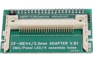 PUSOKEI Adapter CF-Karte auf Vertikale 2,5" 44-Pin-IDE-Festplatte mit IDE-Steckplätzen und ITX Typ I, II und für Linux für DOS für
