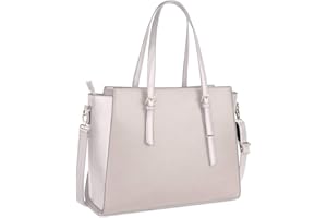 NEWHEY Borsa Lavoro Donna Porta PC 15.6 Pollici Grande Borsa a Tracolla Tote per Computer da Impermeabile in Finta Pelle