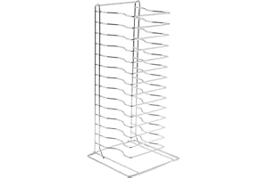 eZone Pizza Pan Rack 15-Slot Shelf Stack for Stacking Thin Pans Trays Separator Screen