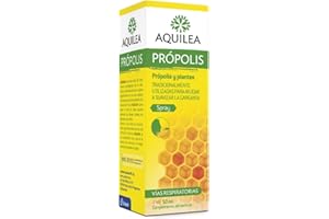AQUILEA Própolis Spray 50 ml - Alta concentración de Própolis para Ayudar a mantener el bienestar de la garganta - Complemento alimenticio - Alergias