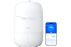 GoveeLife Smart Luftbefeuchter Schlafzimmer, 3L Top-Fill Air Ultraschall Humidifier mit Aroma Diffusor & Nachlicht bis zu 25H, 24dB Leise Klein Raumluftbefeuchter Pflanzen, Baby, Kinderzimmer, Growbox