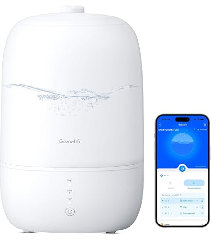 GoveeLife Monitor Intelligente Qualità Dell’Aria Con PM2.5, WiFi, Sensori Di Temperatura E Umidità – Display LED, 2 Anni Di Archivio