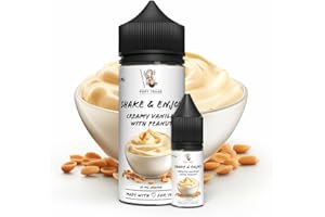 POPY TRADE - Shake & Enjoy - Overdosed Aroma 10ml w butelce Chubby Gorilla 120ml, łatwe mieszanie. Do atomizerów, wytwornic mgły, dyfuzorów, żywności, napojów i wielu innych. (Creamy Vanilla & Peanut)