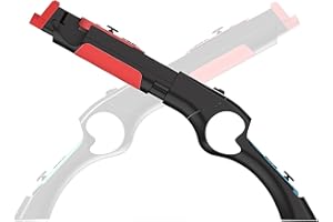 GAMSURFING Manette de pistolet pour Nintendo Switch/Switch OLED JoyCons Jeux de tir, Sniper Elite 3, Big Buck Hunter, Resident Evil et autres, pour Switch Hand Grip Shooting Games Accessoire