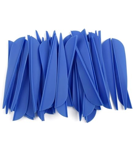 50 Plumes D'empennage PANDARUS 1,75 Pouces Ailettes Caoutchouc Pour Flèches Tir à L'arc