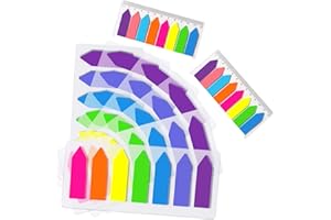 Brencco 1160 Pièces Notes Autocollantes Index Signets Adhésifs, Onglets Index pour Feuilles Rapports Livres, Personnalisées pour Marquer Pages/École et Bureau (8 Ensembles) Couleur Taille Unique