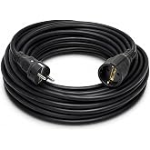 3x2.5mm TTR Topraklı Siyah Kau&ccedil;uk Seyyar Uzatma Kablosu (30 METRE)