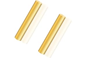 LAVMHAB Asta rotonda in ottone, 10 mm x 100 mm, barra rotonda in ottone massiccio, per lavori fai da te (2 pezzi)