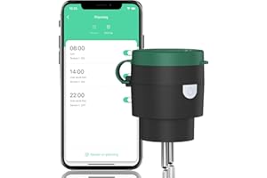 SURNICE Prise Connectée WiFi, Prise Intelligente étanche IP44 pour l'extérieur Compatible avec Alexa, Google Home, Contrôle Vocal, Fonction de Minuterie, 1Pack