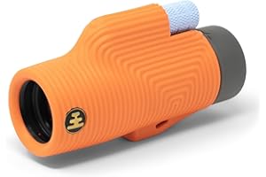 Nocs Provisions Zoom Tube 8 x 32 Monocular 8X Magnification Telescope Bak4 Prism Wide Field of View for Bird Watching, Backpacking & Wildlife Watching - International Orange