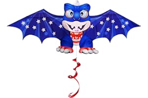 Touch the sky Cometa de dinosaurios de dibujos animados para niños y adultos, fácil de volar, tejidos exquisitos y diseño de estructura única, excelentes juegos al aire libre y juguetes de actividad,