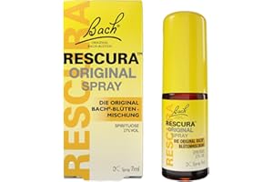Spray original de Bach RESCURA: (anteriormente Rescue) mezcla de flores de río, 7 ml