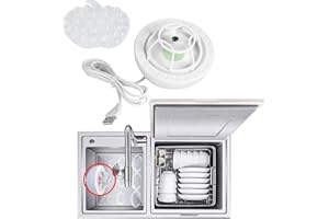 AYNEFY Mini Portable Ultrasonic Dish Washing Machine - Lazy Dishwasher With USB, Green