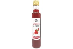 Odenwälder Lebensmittel Fruchtessig Himbeere, milder Fruchtessig aus Himbeere mit nur 3% Säure, Ideal für Salate & Fischgerichte – Made in Germany – 300ml