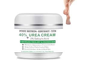 ROSARDEN Urea Creme 40 prozent Fußcreme Handcreme für Trockene Rissige Füße Hände, Tiefe Feuchtigkeit, Kallusentferner und Erweichung, mit 2% Salicylic Acid, Aloe Vera, Teebaumöl