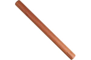 Muso Wood Wałek do pieczenia nieprzywierający drewniany wałek do ciasta 40 cm, stożkowy wałek do masy cukrowej, ciasta, pizzy, ciasteczek, skórki do ciasta (wałek z drewna apele)