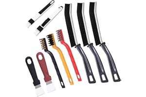 TAOBOSEC Brosse Nettoyage, Paquet De 10 Brosse Cuisine Y Brush Brosse Salle De Bain Nettoyage Cleaning Ramasse Miettes Mini Goupillon Nettoyant Salle De Bain Brosse Nettoyage Salle De Bain Coloré
