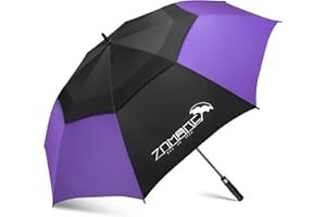 ZOMAKE Paraguas Grande 62/68 Pulgadas,XL/XXL Paraguas Golf Grandes Antiviento,Umbrella Resistente Con Doble Toldo Venteado Impermeable Para Hombre Mujer