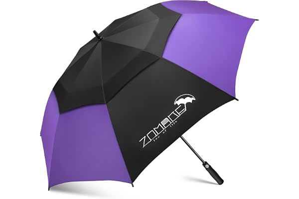 ZOMAKE Parapluie De Golf 62/68 Inch - XL/XXL Parapluie Golf Grande Taille Tempete Résistant,Extra Large vent Umbrella Golf Double Canopée Pour Homme Femme